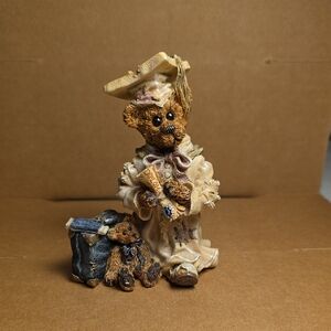 Charming Graduation Bear Figurine in Cream and Brown